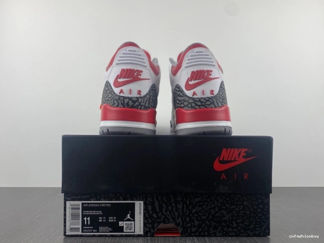 DN3707-160 Red OG Jordan 3 Air Fire 0710